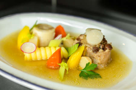 Delicious gourmet foodの写真素材