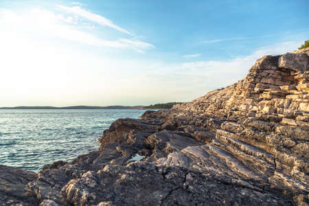 Adriatic Sea coastline in Croatiaの写真素材