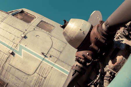 Old vintage jet engineの写真素材