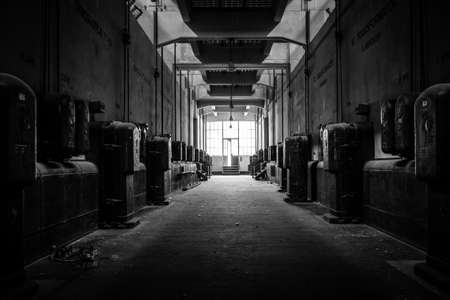 Dark industrial interiorの写真素材