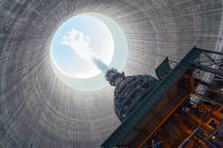 Thermal power plant interiorの写真素材