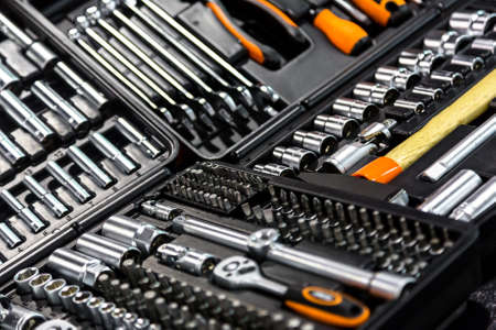 Industrial kit tools closeupの写真素材