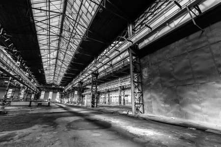 Electricity distribution hall in metal industryの写真素材
