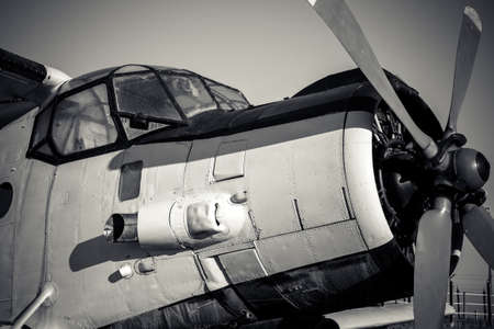 Old vintage jet engineの写真素材