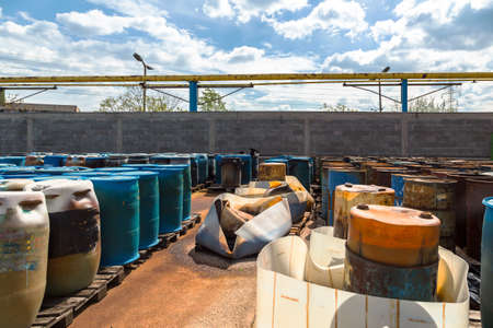 Several barrels of toxic