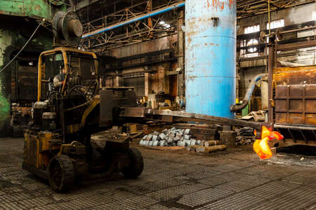 Hard work in a factoryの写真素材