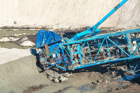 Mining machinery in the mineの写真素材