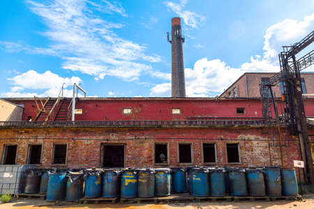 Several barrels of toxicの写真素材