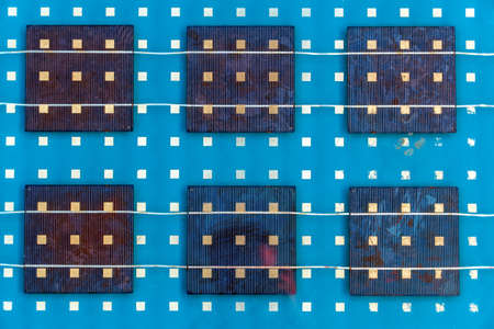 Solar panel abstarct background closeup