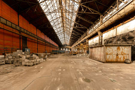Electricity distribution hall at the metal industryの写真素材