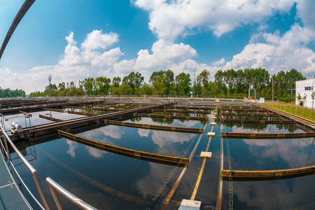 Water cleaning facility outdoors photoの写真素材