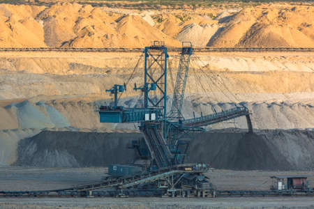 Mining machinery in the mine closeupの写真素材