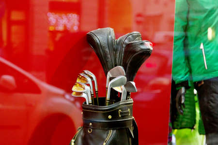 New golf clubs in setの写真素材
