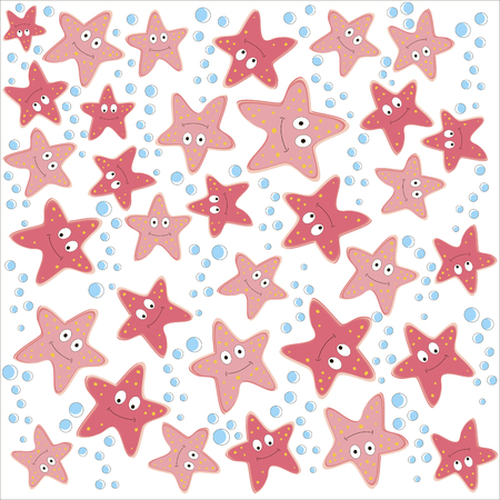 starfish in vectorのイラスト素材