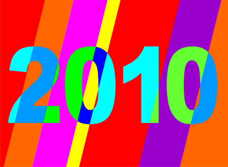 Bright vector Newyear 2010のイラスト素材