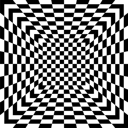 Pattern of black and white tiles, seamlessのイラスト素材