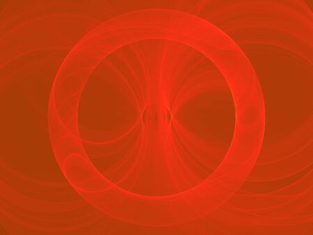 Orange on brown fractal image, circles in circlesの写真素材