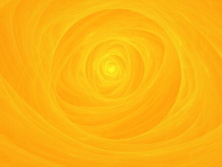 Fractal image of the inside of a yellow and orange flowerの写真素材