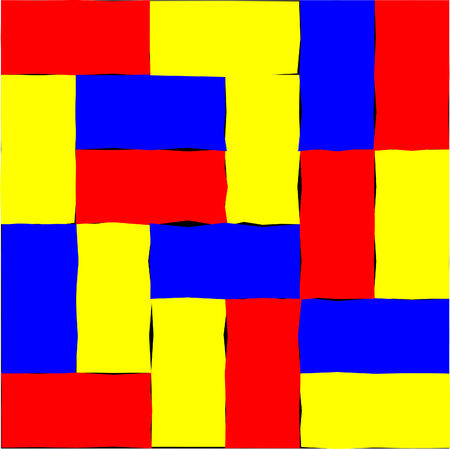 Red, yellow and blue abstract background, vector imageのイラスト素材