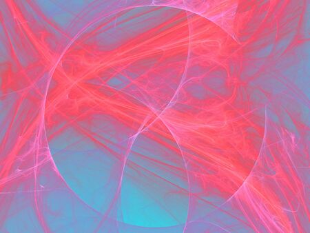 Fractal image of a planet in smokey blue and pink skyの写真素材