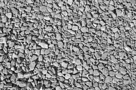 Grey gravel, background, copy spaceの写真素材