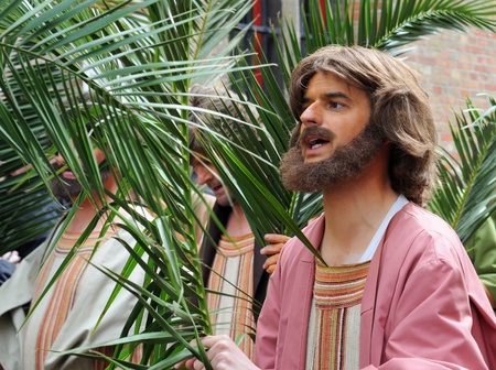 BRUGES (BRUGGE), BELGIUM - MAY 13: Procession of the Holy Blood. Annual religious procession going back to 1303, attracting 30.000 visitors this year. May 13, 2010 in Bruges (Brugge), Belgium.のeditorial素材