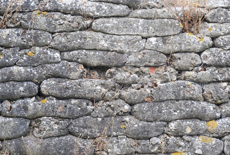 Trench from World War I, relic, fossilized sandbags, Diksmuide, Flanders, backgroundの写真素材