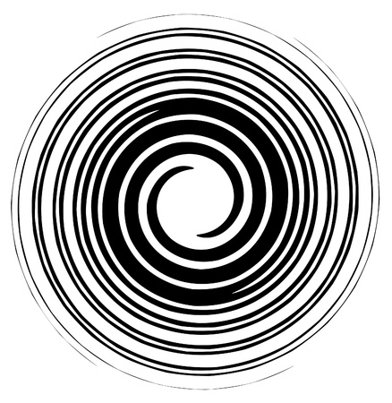 Vector image of a black and white spiralのイラスト素材