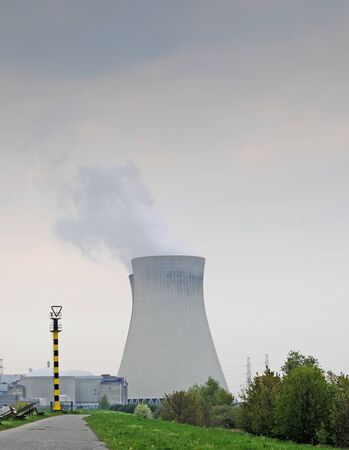 Cooling towers; nuclear power; Doel; Antwerpのeditorial素材