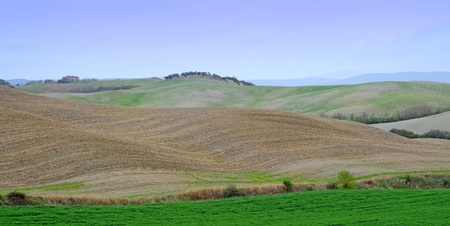 Crete senesi or siennese clays in tuscany, italy, europeの写真素材