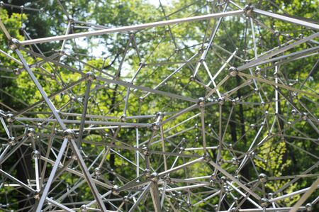 ANTWERP, BELGIUMÂ - MAY 18, 2014: Art by Gormley in the Middelheim Open Air Sculpture Museum.Â Over 200 sculptures by leading modern and contemporary sculptors are exhibited on its 25th anniversaryのeditorial素材