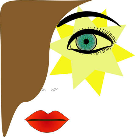 eye_hairsのイラスト素材
