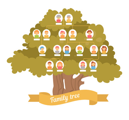 Family tree. Genealogyのイラスト素材