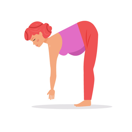 Yoga for pregnant women.のイラスト素材