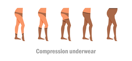 Compression underwear vector illustration.のイラスト素材