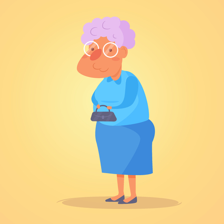 Old person Grandmotheのイラスト素材