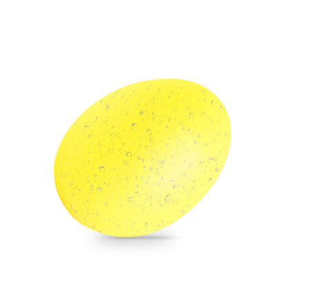 Easter egg isolated on white backgroundの写真素材
