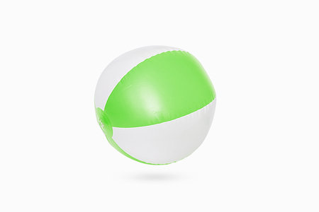 Beach ball isolated on a white backgroundの写真素材