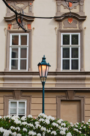 Lantern near Kolovrat Palace. Pragueのeditorial素材