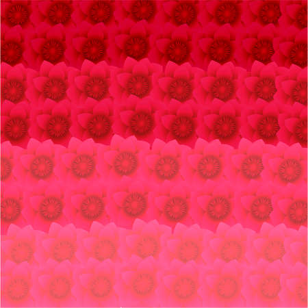 Red and pink floral patternのイラスト素材