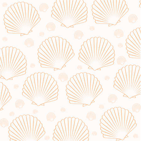 seamless pattern from the shellのイラスト素材