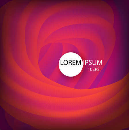 3D Wavy Background. Dynamic Effect. Colored stripes of cream. Flexible stripes twisted. Abstract vector illustration 10 eps.のイラスト素材