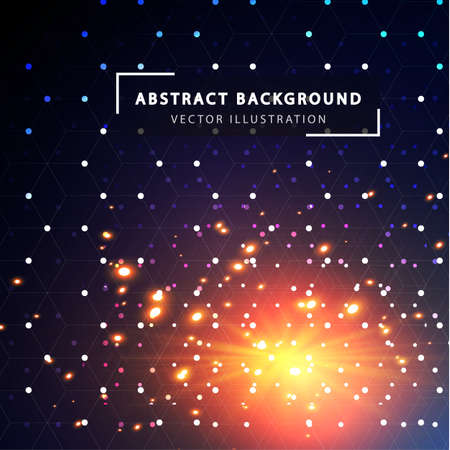 Abstract hexagon vector background.のイラスト素材