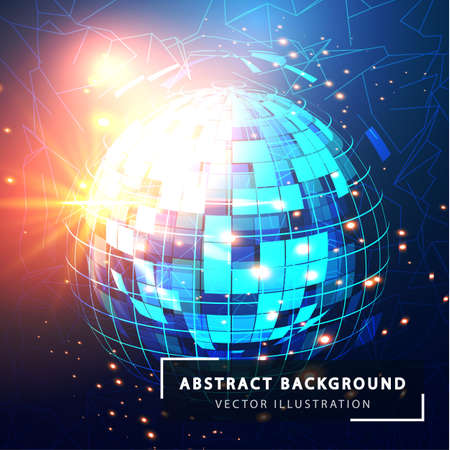 Futcristic abstract sphere.のイラスト素材