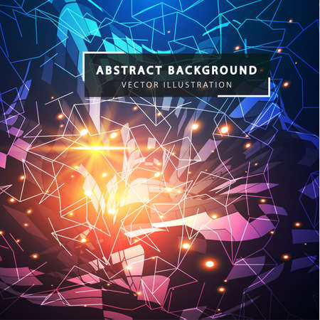 Futuristic geometric background.のイラスト素材