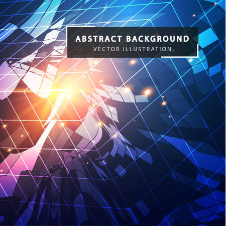 Futuristic geometric background.のイラスト素材