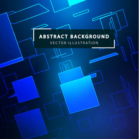 Futuristic geometric background. Digital Planes in Perspective. Technology Business Background Illustration. 3D Abstract vector illustration.のイラスト素材
