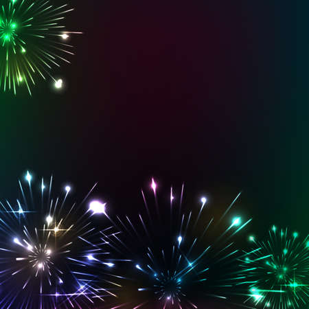 Banner with bright twinkling lights abstract background.のイラスト素材