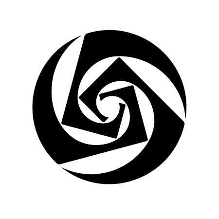 Minimalistic style design Golden ratio  Geometric shapes. Vector illustration.のイラスト素材