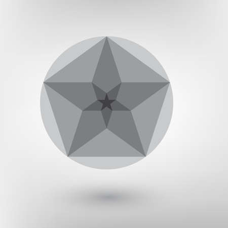 Minimalistic style design golden ratio. Futuristic design. Geometric shapes.のイラスト素材